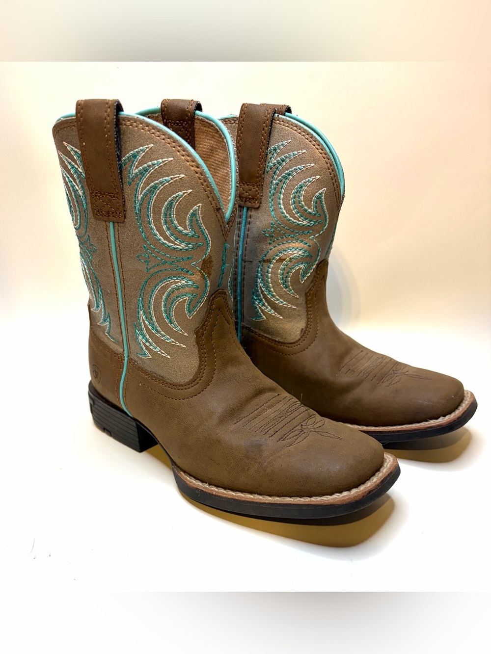 Ariat Kids Storm Western Cowboy Boots Size 12